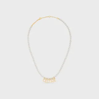 Celine قلادة حرف لؤلؤ