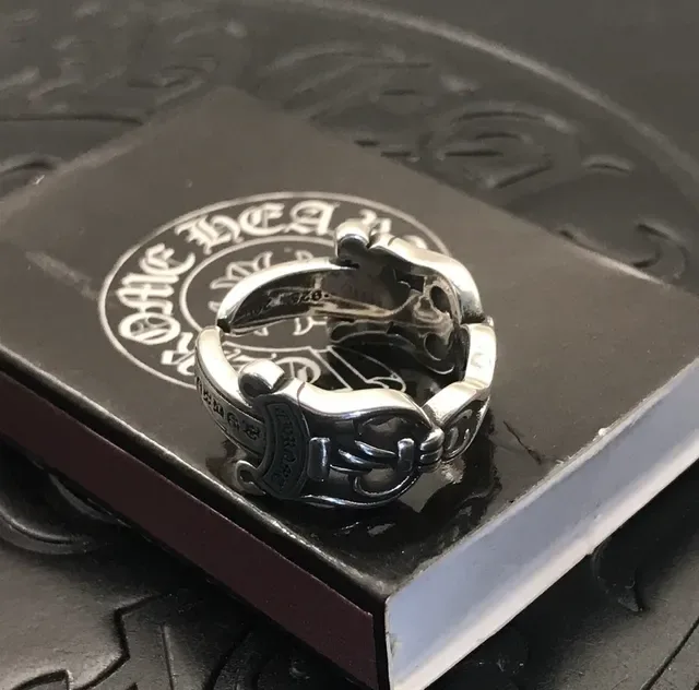Chrome Hearts Cross Motif Engraved Hinged Ring 8