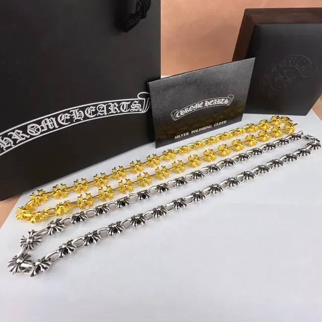 Chrome Hearts Floral-Link Silver-Toned Bracelet 4