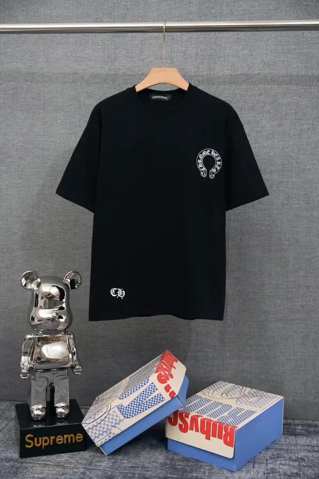 T-shirt blanc graphique Chrome Hearts Malibu Cross 3
