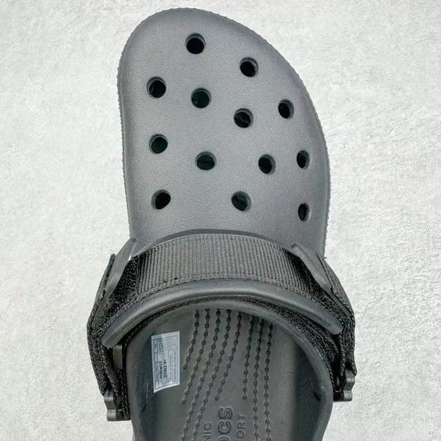 Crocs Echo Clog কালো প্ল্যাটফর্ম স্ট্র্যাপ ক্লগ 4