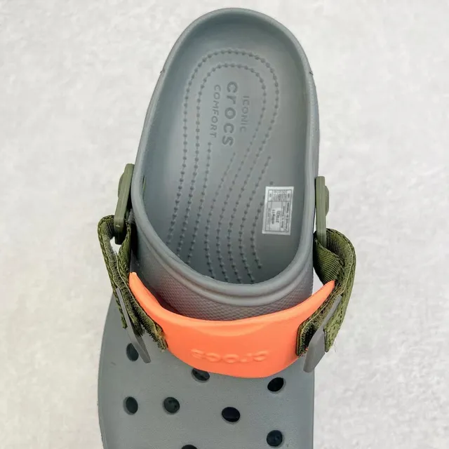 Crocs Echo Clog ধূসর সেনাবাহিনী সবুজ অলিভ স্ট্র্যাপ Clog 6