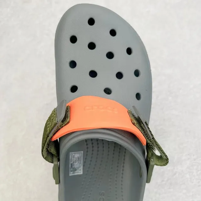 Crocs Echo Clog ধূসর সেনাবাহিনী সবুজ অলিভ স্ট্র্যাপ Clog 7