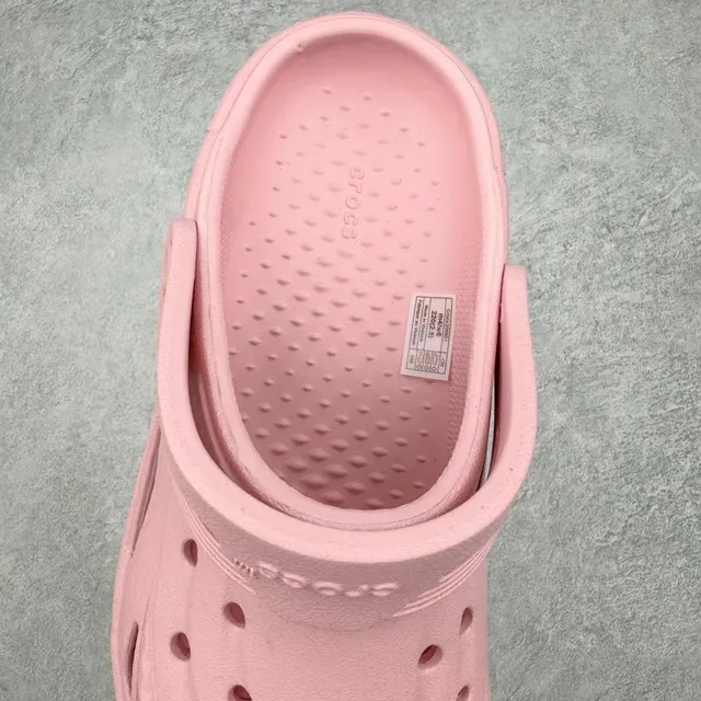 Crocs Rose Rouge Construction en Mousse Moulée Semelle Sculptée avec Nervures Sabot 5