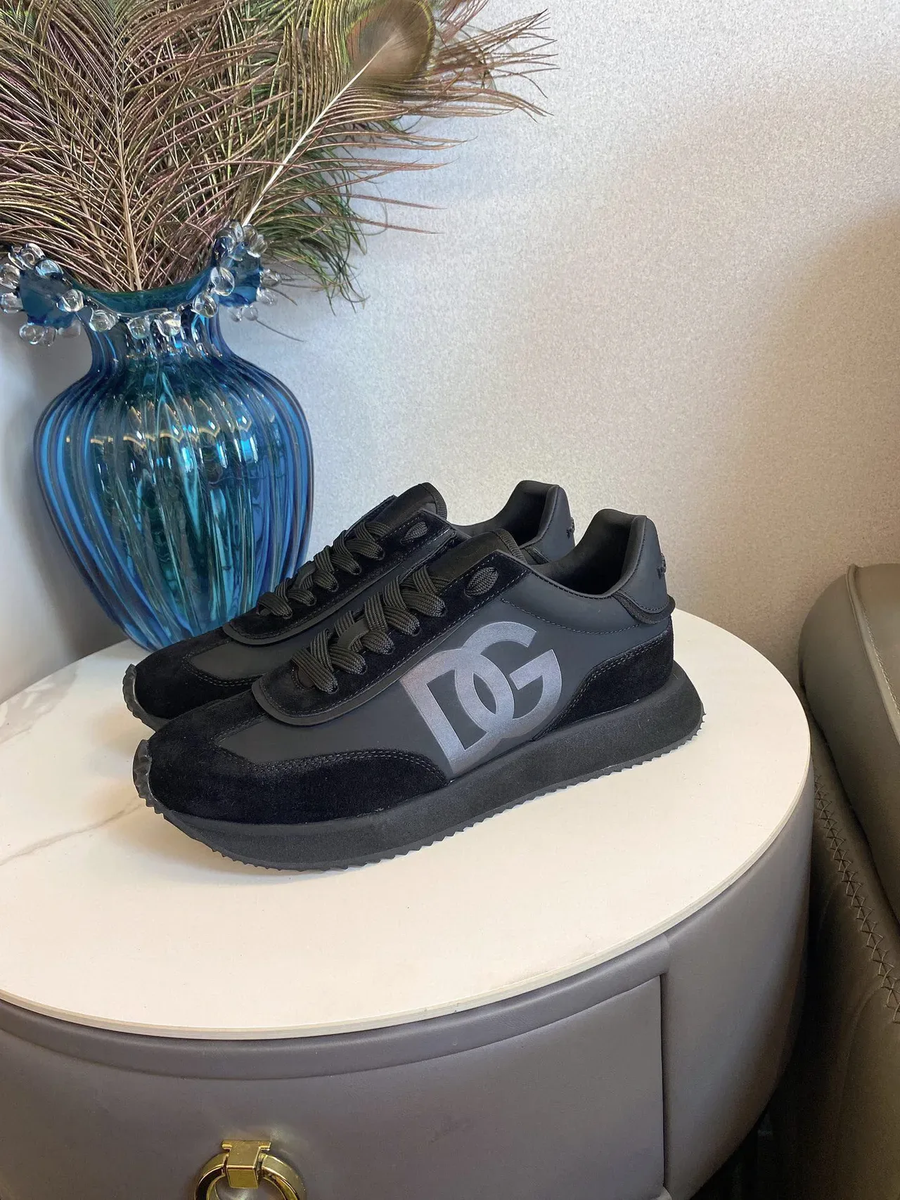 DC Shoes কালো বাদামী সুয়েড এবং সিন্থেটিক আপার মেটালিক লোগো ওভারলে লাইফস্টাইল স্নিকার্স 7