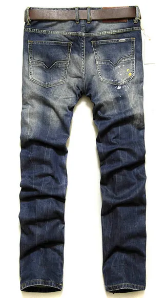 Diesel Darron Distressed Paint-Splatter Slim-Fit Jeans 6