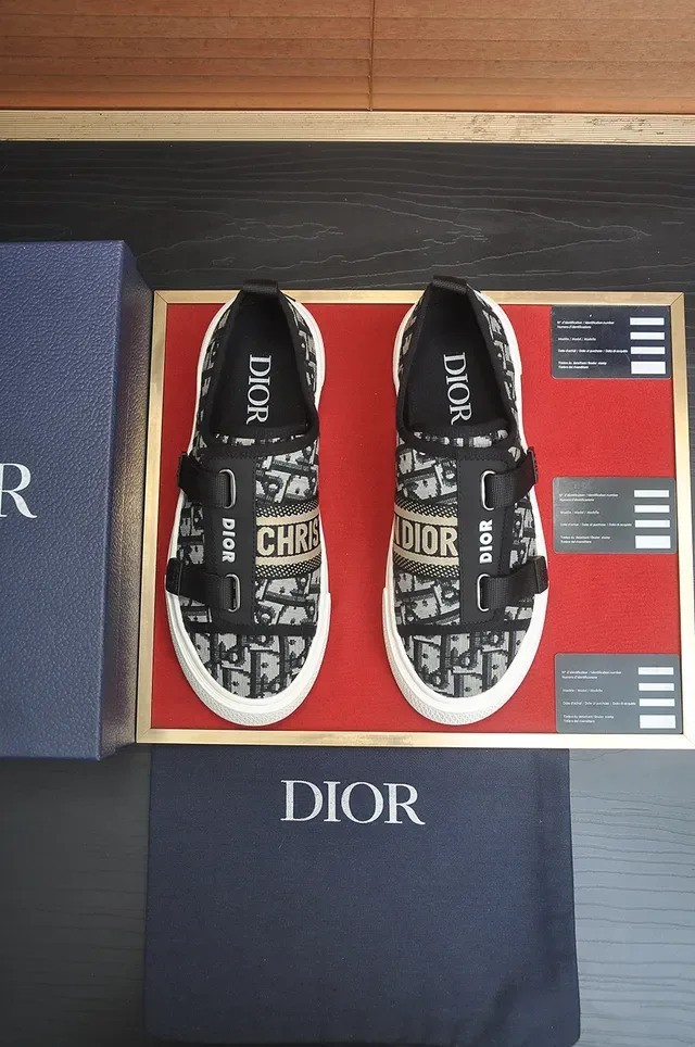 Dior B23 Monogram Canvas Chaussures Lifestyle avec Fermeture à Sangle 5
