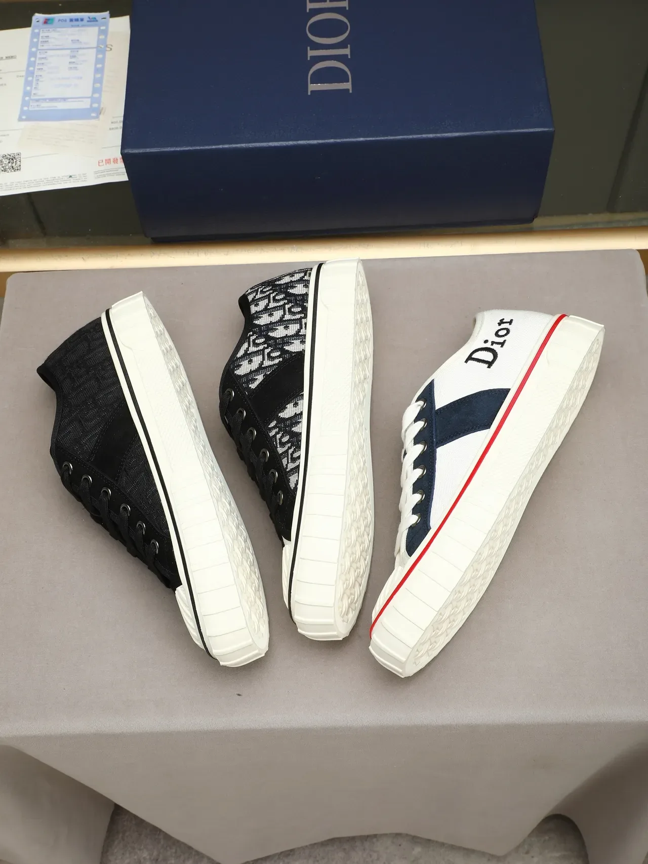 Dior B23 Monogram Jacquard et Suede Low-Top Lifestyle Sneakers 2