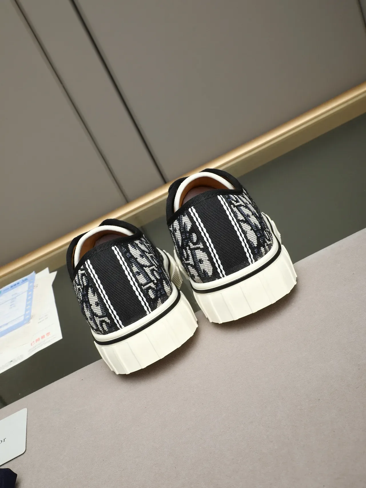 Dior B23 Monogram Jacquard et Suede Low-Top Lifestyle Sneakers 4