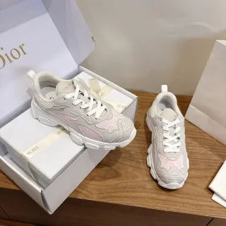 Dior B23 Tênis chunky de jacquard rosa