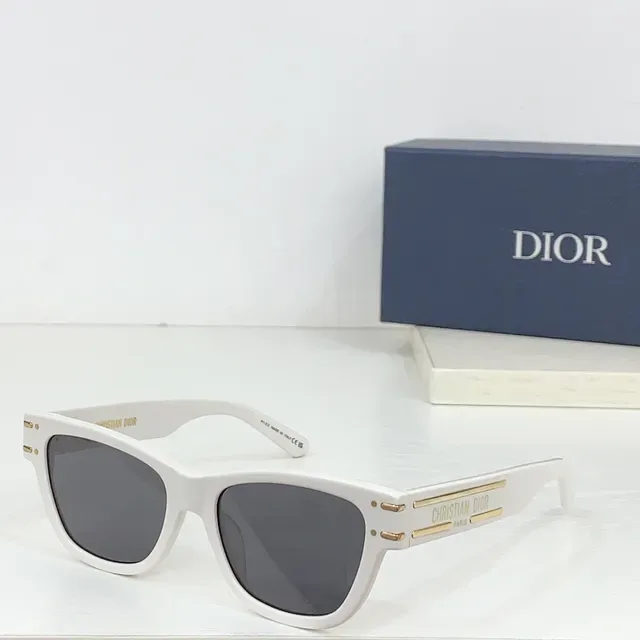 Dior Black Brown Rectangular Front Acetate Frame Optical Glasses 6