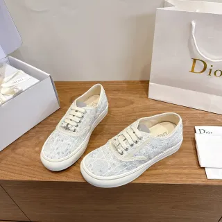 Dior 帆布 斑驳浅蓝色 生活方式运动鞋