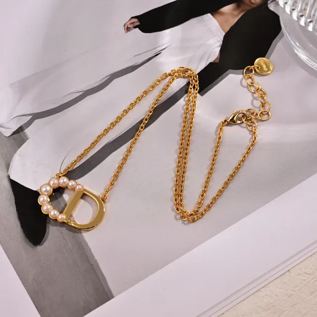 Dior Gold White Metal Cultured Pearls Earrings 6