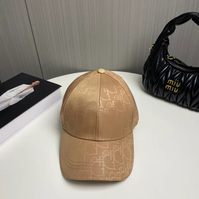Dior Oblique Monogram 米色棒球帽 2
