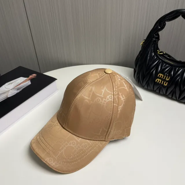 Dior Oblique Monogram 米色棒球帽 7