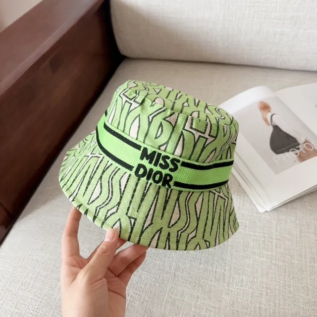 Dior Oblique Print Green Bucket Hat 3