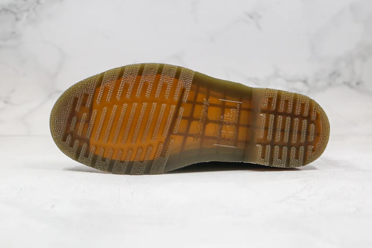 Dr. Martens 1460 黑色粒面皮革 黄色缝线 马丁靴 2