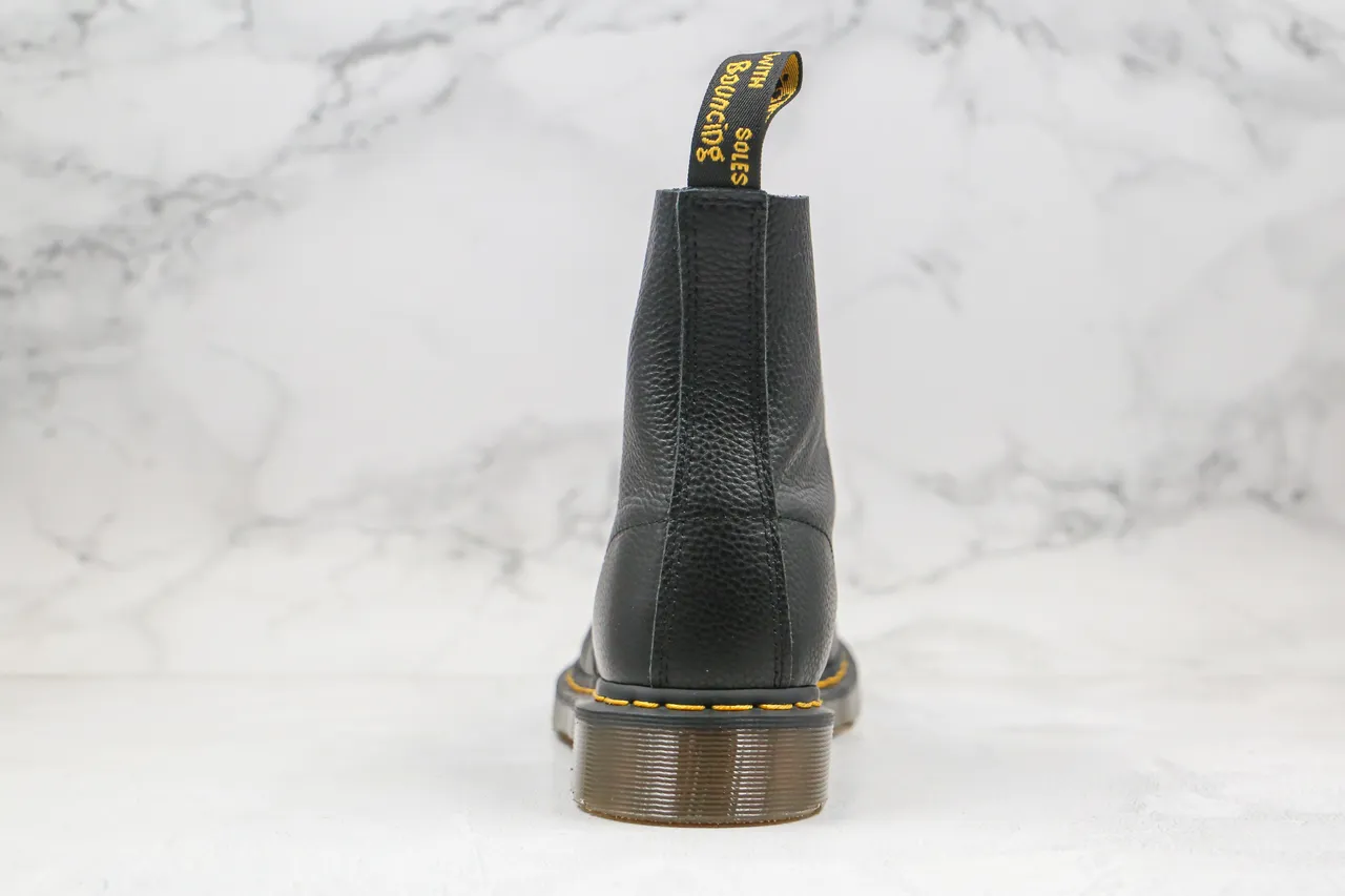 Dr. Martens 1460 黑色粒面皮革 黄色缝线 马丁靴 3