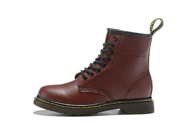 Dr. Martens 1460 黑色光滑皮革马丁靴 19