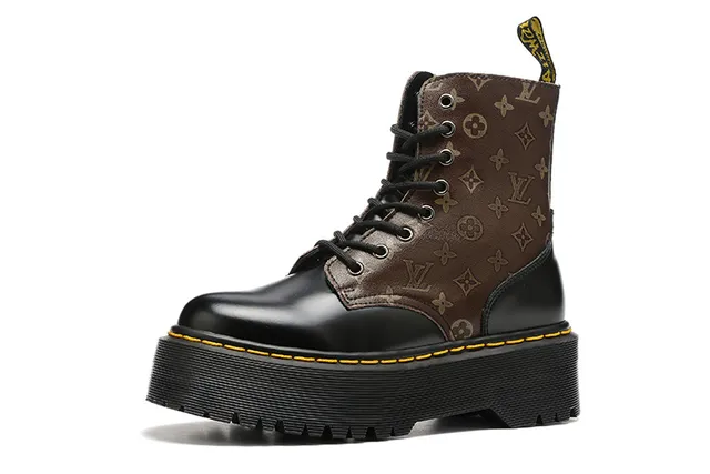 Dr. Martens Jadon Impression Monogramme Plateforme Bottines Martin 6