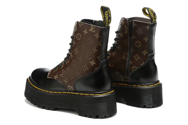 Dr. Martens Jadon Impression Monogramme Plateforme Bottines Martin 8
