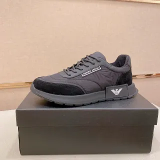 Emporio Armani Zapatillas Lifestyle Monocromas de Material Mixto
