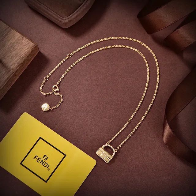 Fendi Boucles d'oreilles créoles en or inspirées de baguette avec perles 9