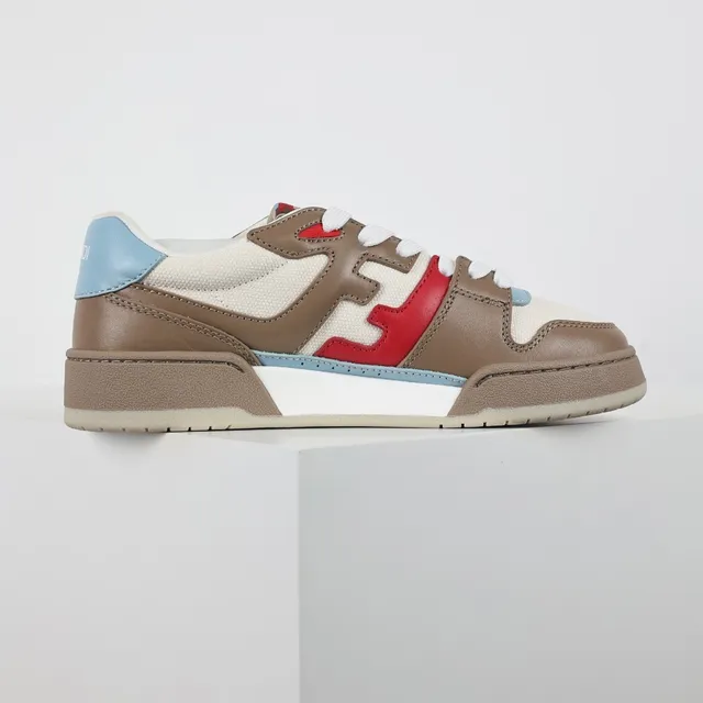 Fendi Brown Multicolor Logo-Accented Multi-Panel Lifestyle Sneakers 7