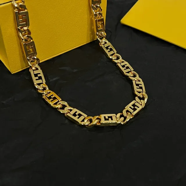Fendi FF Chain Gold-Tone Necklace 3