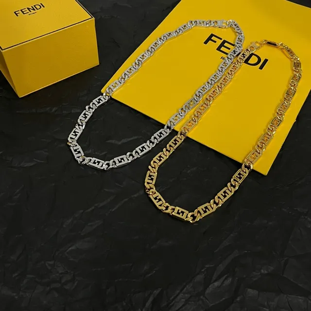 Fendi FF Chain Gold-Tone Necklace 5