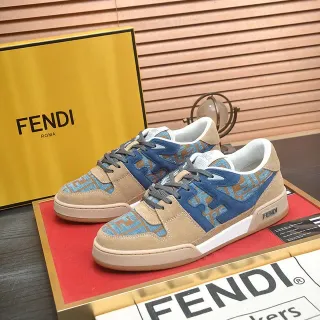Fendi First Monogram Jacquard Beige Blue 生活式运动鞋