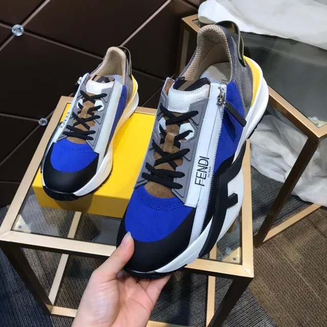Fendi Runner Color-Blocked Chunky Sneakers 3
