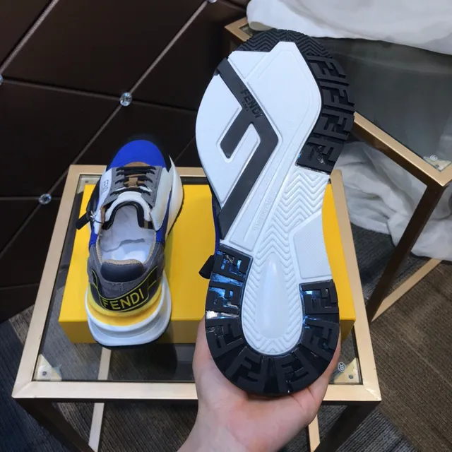 Fendi Runner Color-Blocked Chunky Sneakers 4