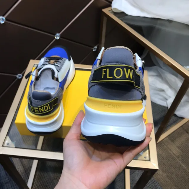 Fendi Runner Color-Blocked Chunky Sneakers 6