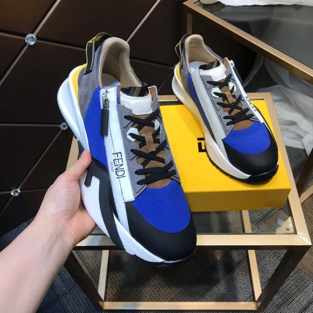 Fendi Runner Color-Blocked Chunky Sneakers 7