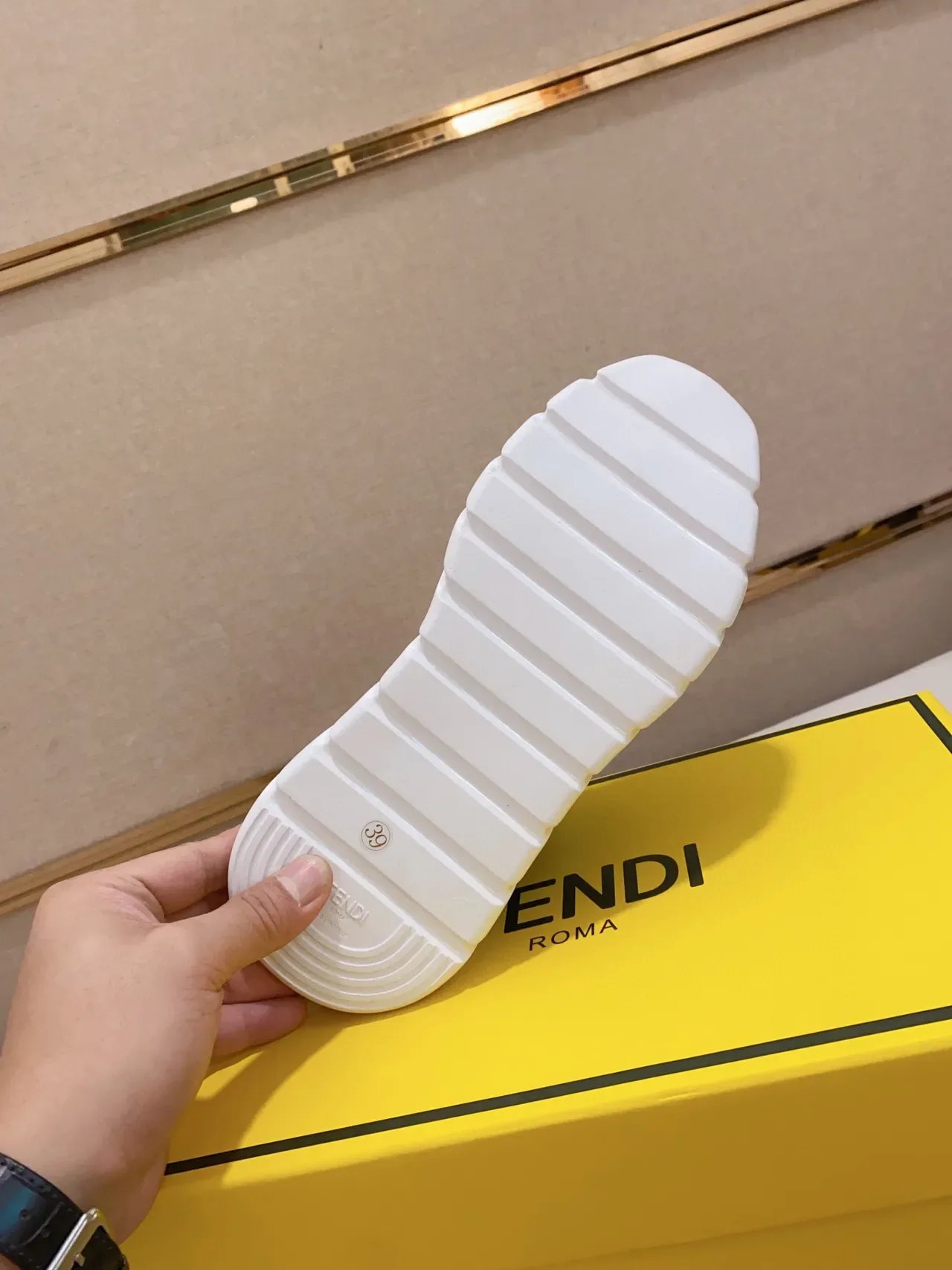 Fendi Speed Trainer Black FF Monogram Sock-Fit Chunky Sneaker 2