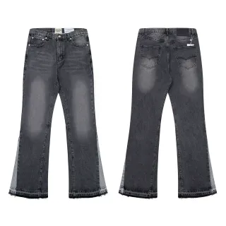 Gallery Dept Flared Raw-Hem Washed Black Denim Jeans