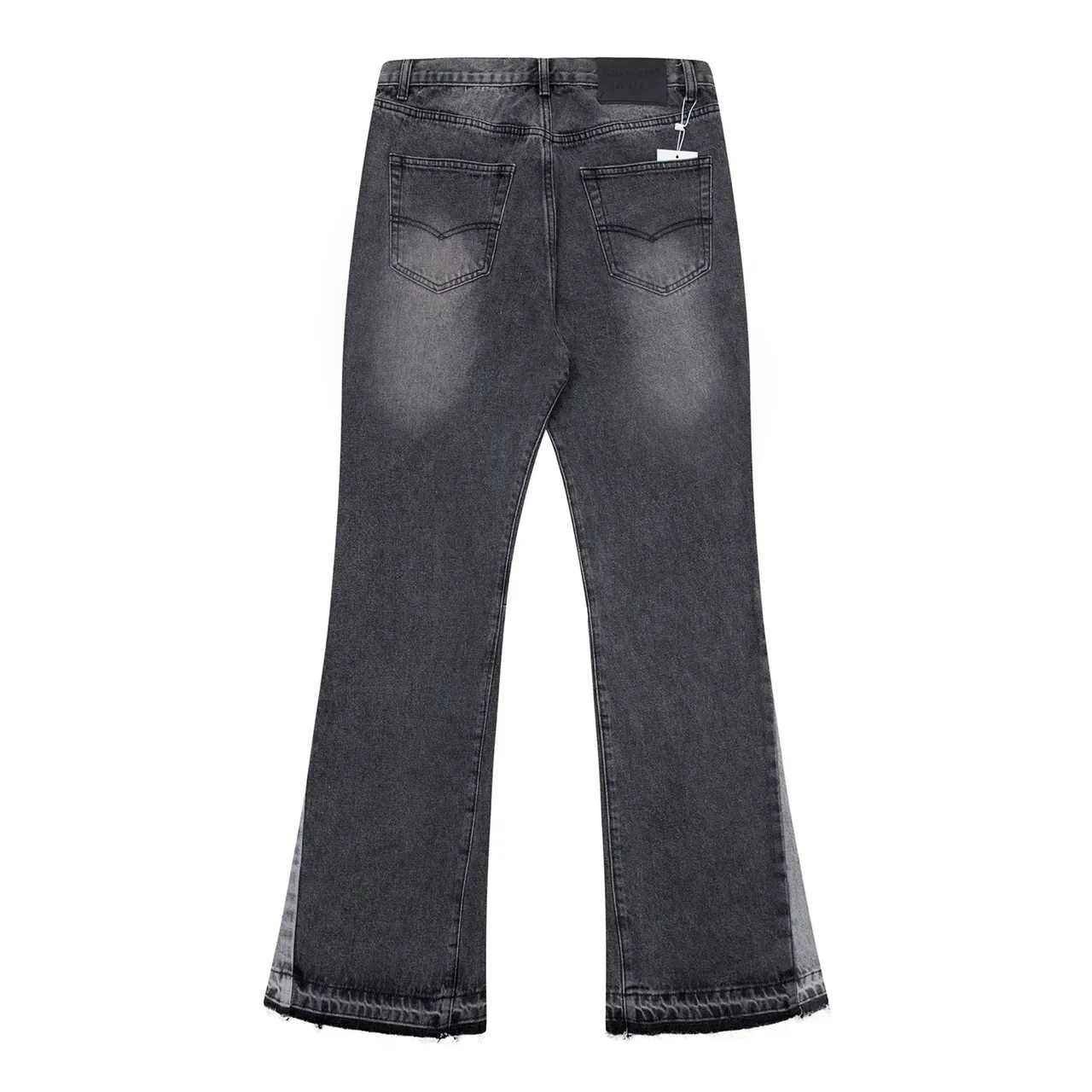 Gallery Dept Vaqueros Flared con Dobladillo Crudo Mezclilla Negra Lavada 3