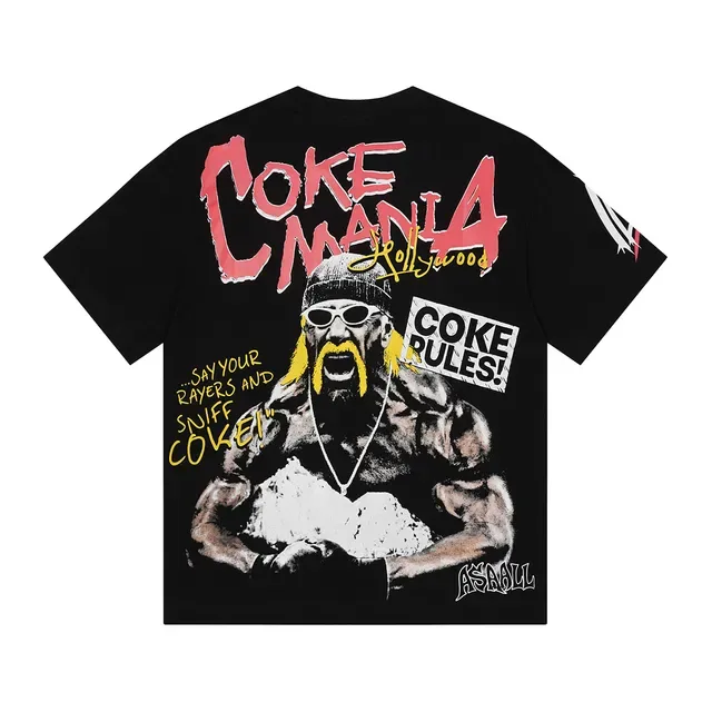 ASAI Coke Rules Graphic Print Black T-Shirt 4