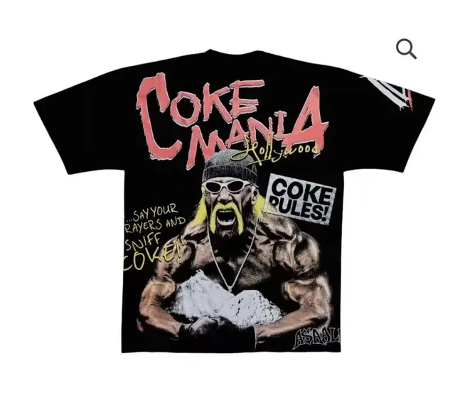 ASAI Coke Rules Graphic Print Black T-Shirt 6