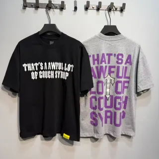 T-shirt oversize noir et gris à imprimé graphique texte