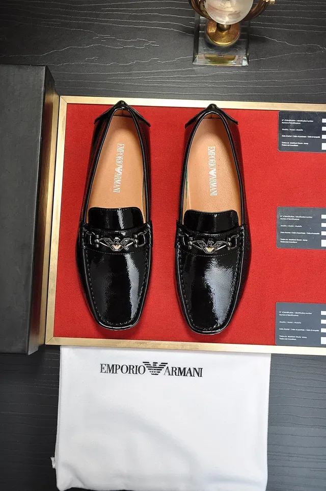 Mocasín Negro y Marrón Cuero Patentado Brillante con Hebilla Horsebit 9