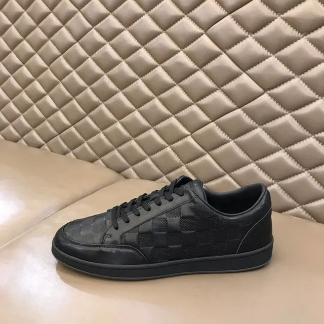 Black Checkerboard Panel Low-Top Casual Sneaker 5