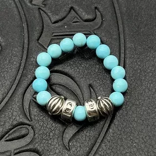 Black Gold Beaded Stretch-Fit Bracelet 8