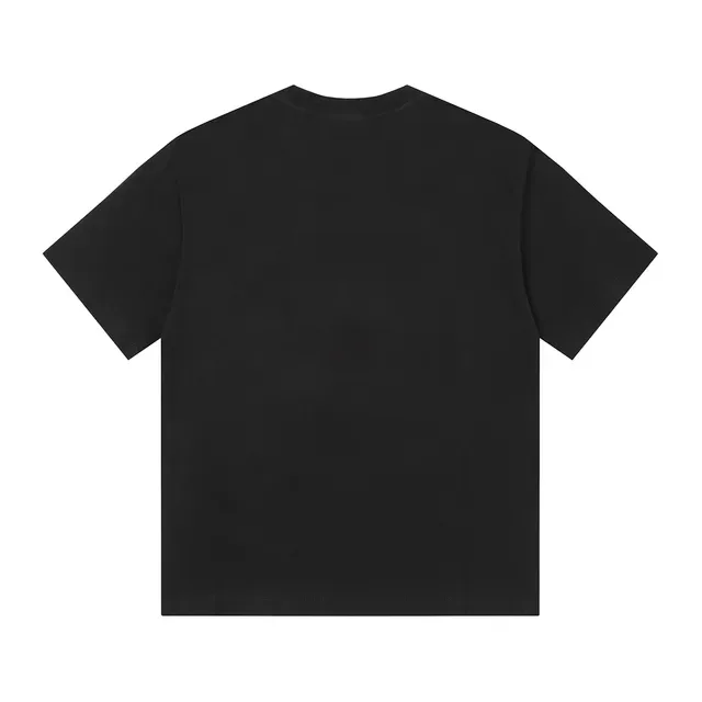 Black Graphic-Print Oversized T-Shirt 4