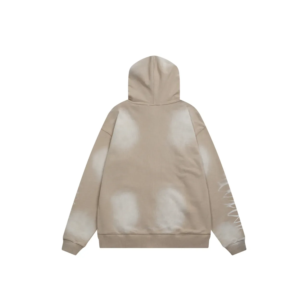 Hoodie Noir et Gris à Fermeture Éclair Complète Brodé Graphique 10