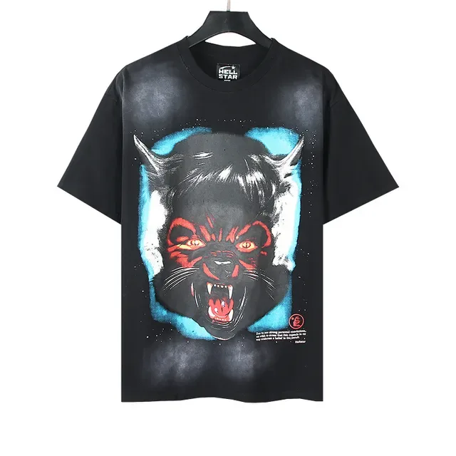 Black Oversized Double-Sided Graphic Print T-Shirt 3