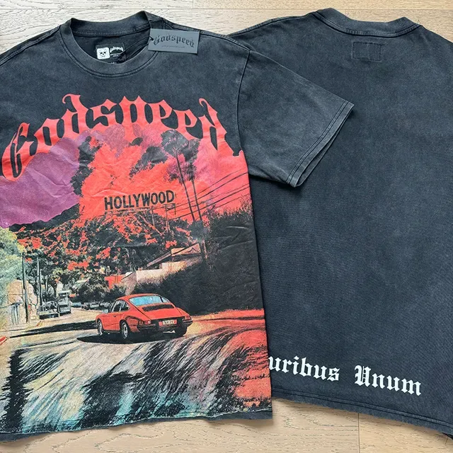 Black Oversized Graphic Print T-Shirt 4
