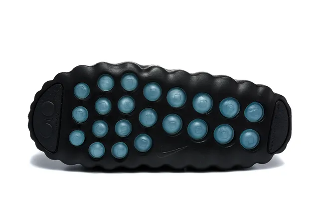 Black Silver Molded Rubber Sole Perforated Upper Slippers 4
