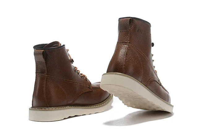 Brown Beige Pebbled Leather Metal Eyelets Ankle Boots 9